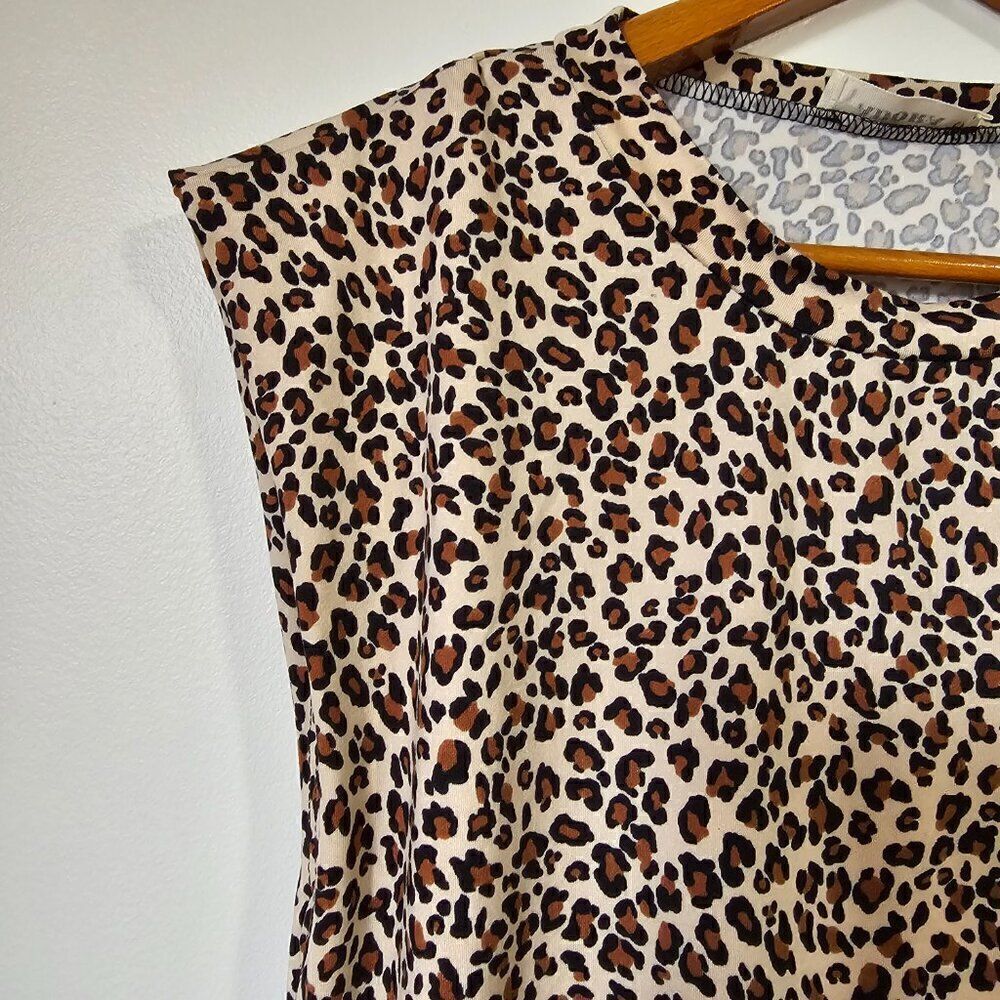 NEVER WORN ADORA ANIMAL PRINT MUSCLE TOP CREW NECK SOFT TOP SIZE SMALL - Picture 3 of 14